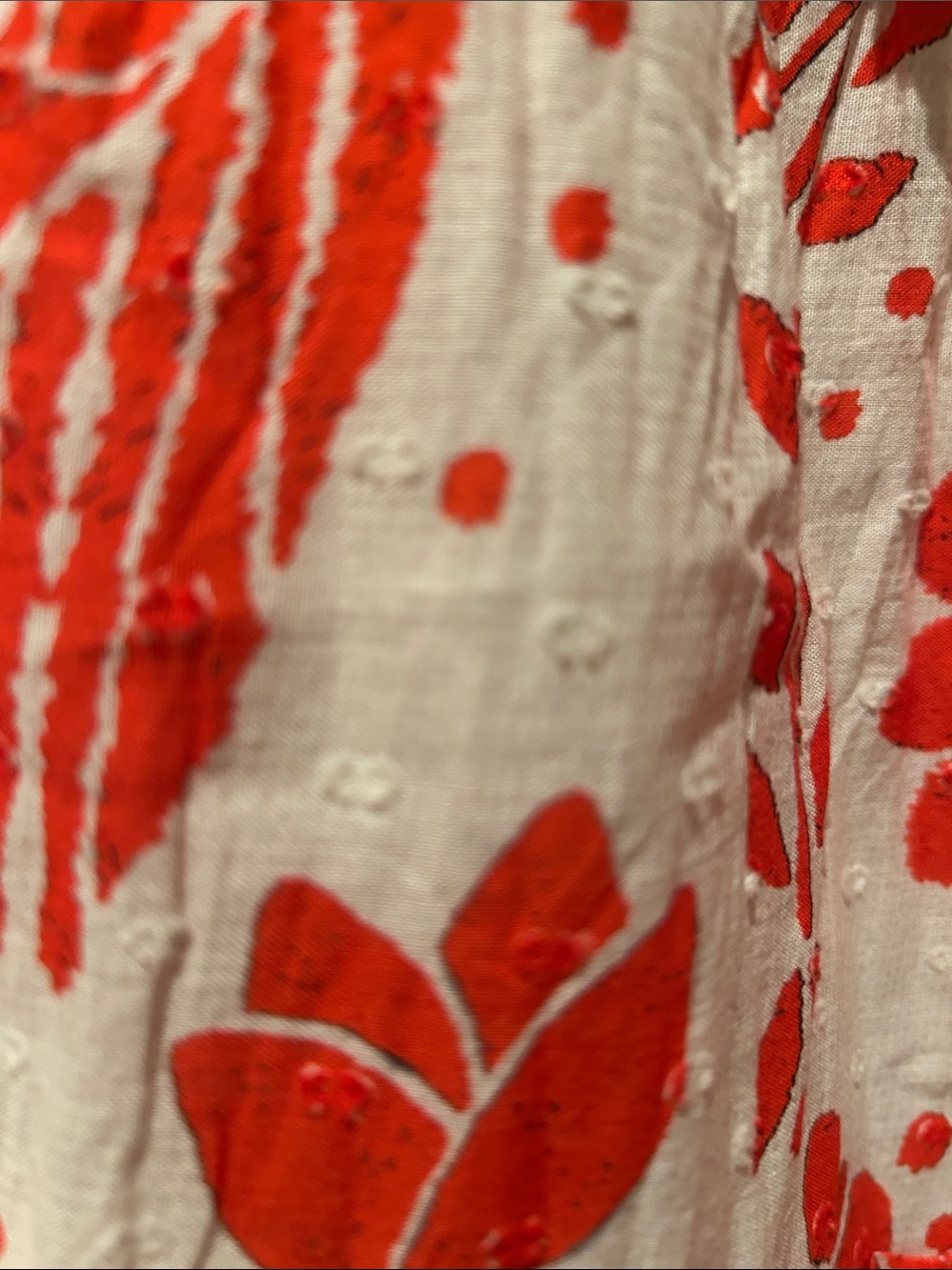 Farm Rio NWT Boho Tiered Midi Skirt in Orange Floral with Birds - Picture 6 of 9